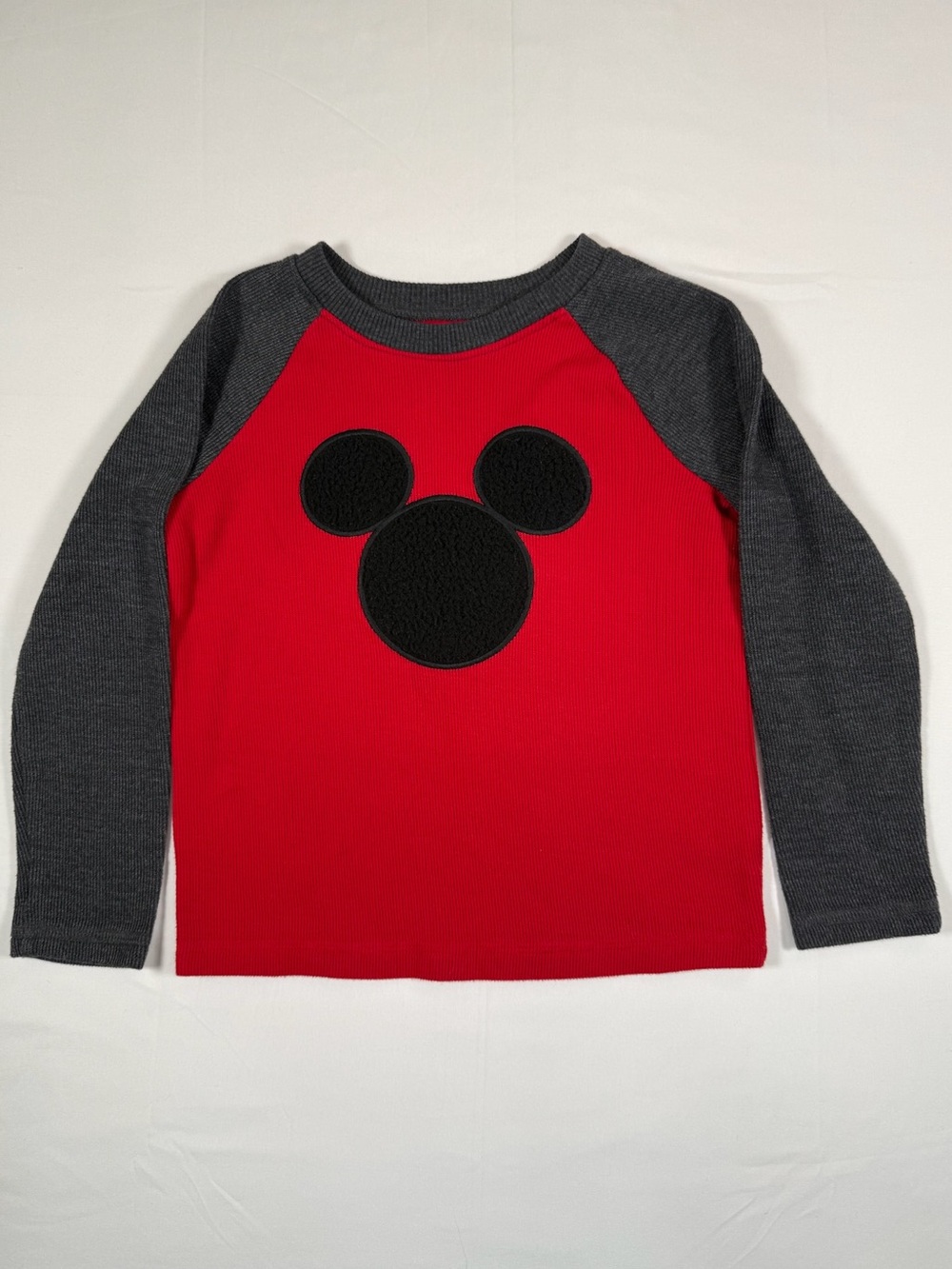 DISNEY Jumping Beans Mickey Mouse Thermal Shirt Toddler Boys Size 5T Long Sleeve